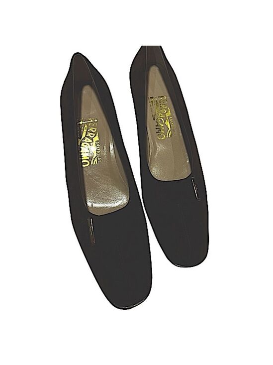 Salvatore Ferragamo Shoes - SALVATORE FERRAGAMO Luxe Brown Suede Block Heel Pumps Sz 8 $425 Chic Trendy